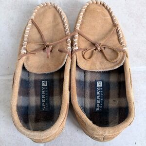 Sperry Top Sider Lined Moccasin Slippers Men's Size 11